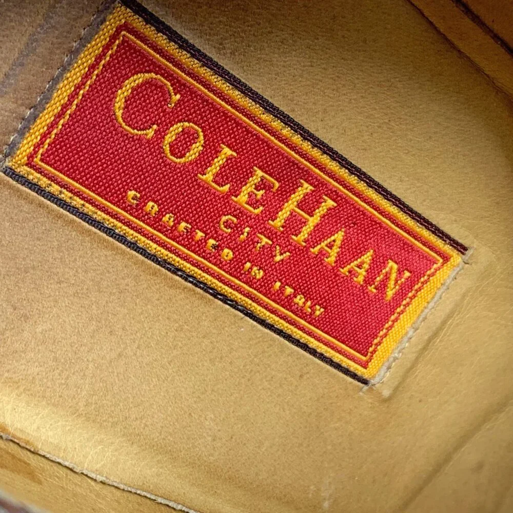 Cole Haan City‎ Calhoun Brown Leather Split Toe Dress Oxfords